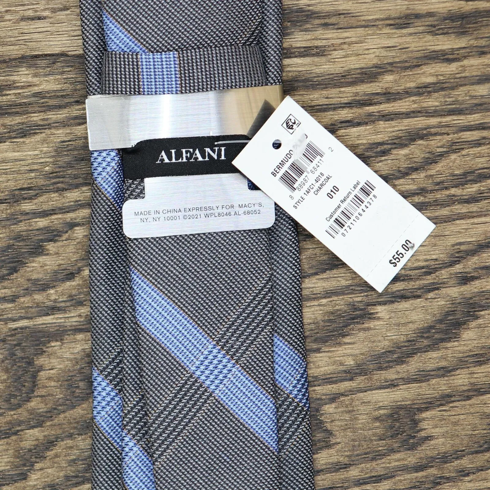 Alfani Men's Bermudo Plaid Tie 1AFC1-4018