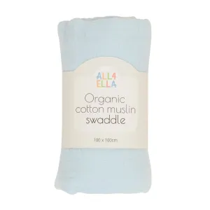 All4Ella Baby Blue Muslin Wrap