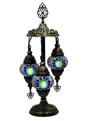 Anatole Boho Handcrafted 3 Tiered Mosaic Table Lamp