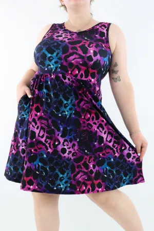 Animal Galaxy - Sleeveless Skater Dress - Knee Length - Side Pockets