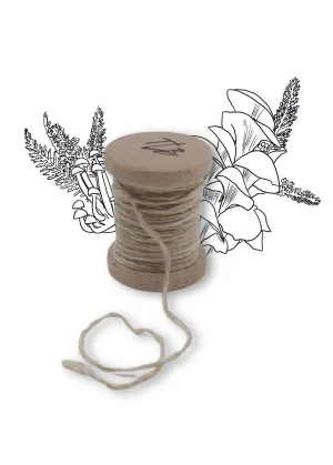 Antique White Silk/Wool Twine, Hand Spun and Naturally Dyed
