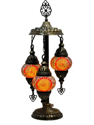 Aphrodite Boho Handcrafted 3 Tiered Mosaic Table Lamp