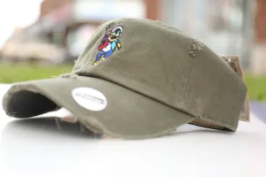 Army Green Distressed Aztro Hat