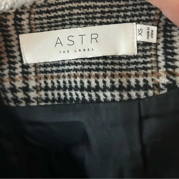 ASTR The Label Wool Mini Skirt in Plaid