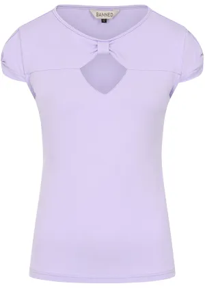 Banned Be Free Jersey Top Lilac