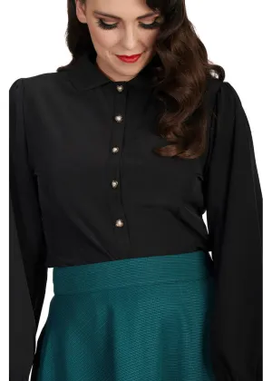 Banned Posey 40's Blouse Black