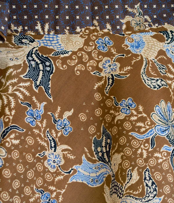 Batik Wrap Skirt - Lavender Latte