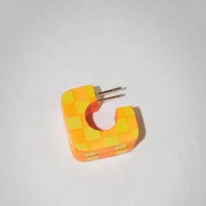 Binky and Lulu Square Mini Earrings - Barcelona