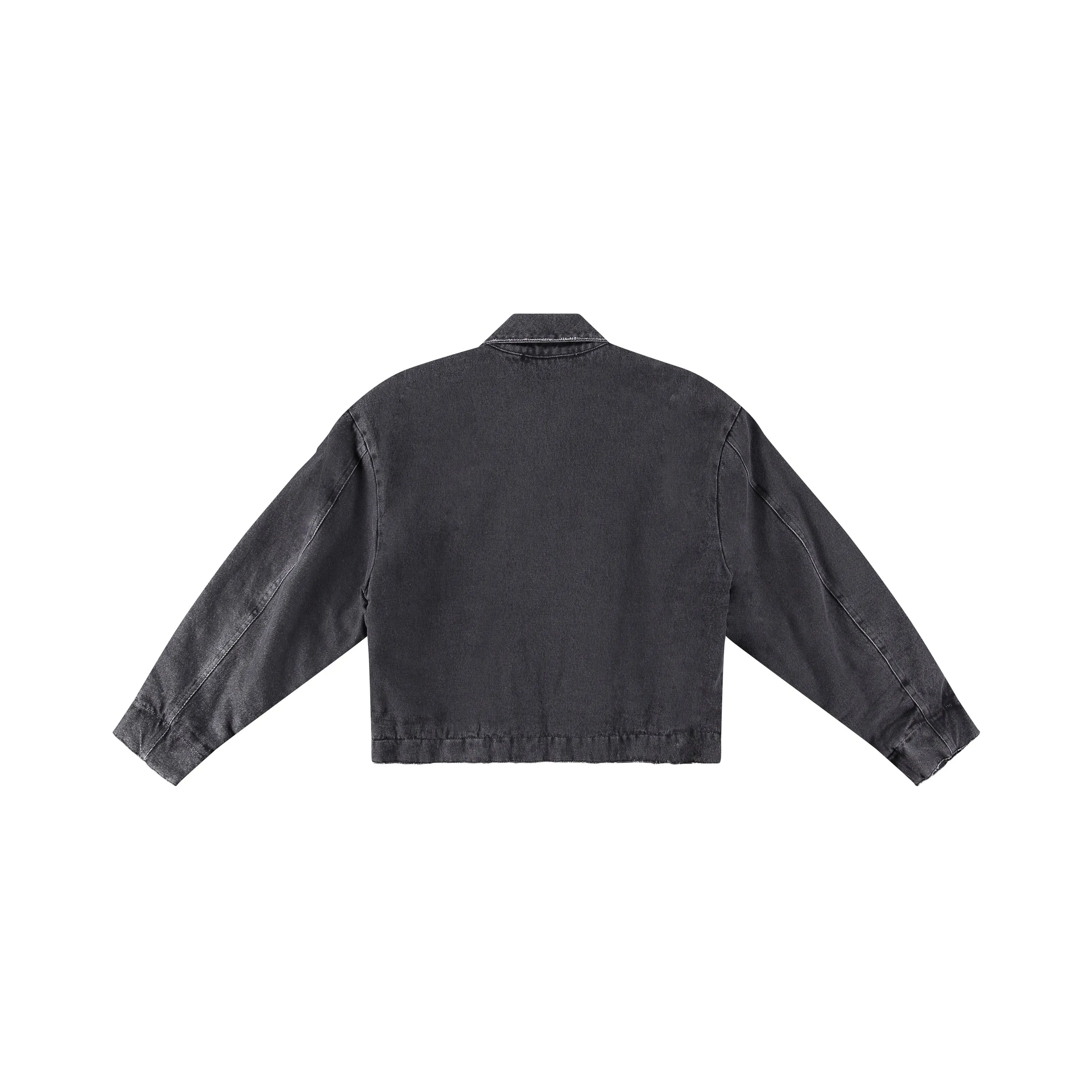 BLACK DENIM MECHANIC JACKET