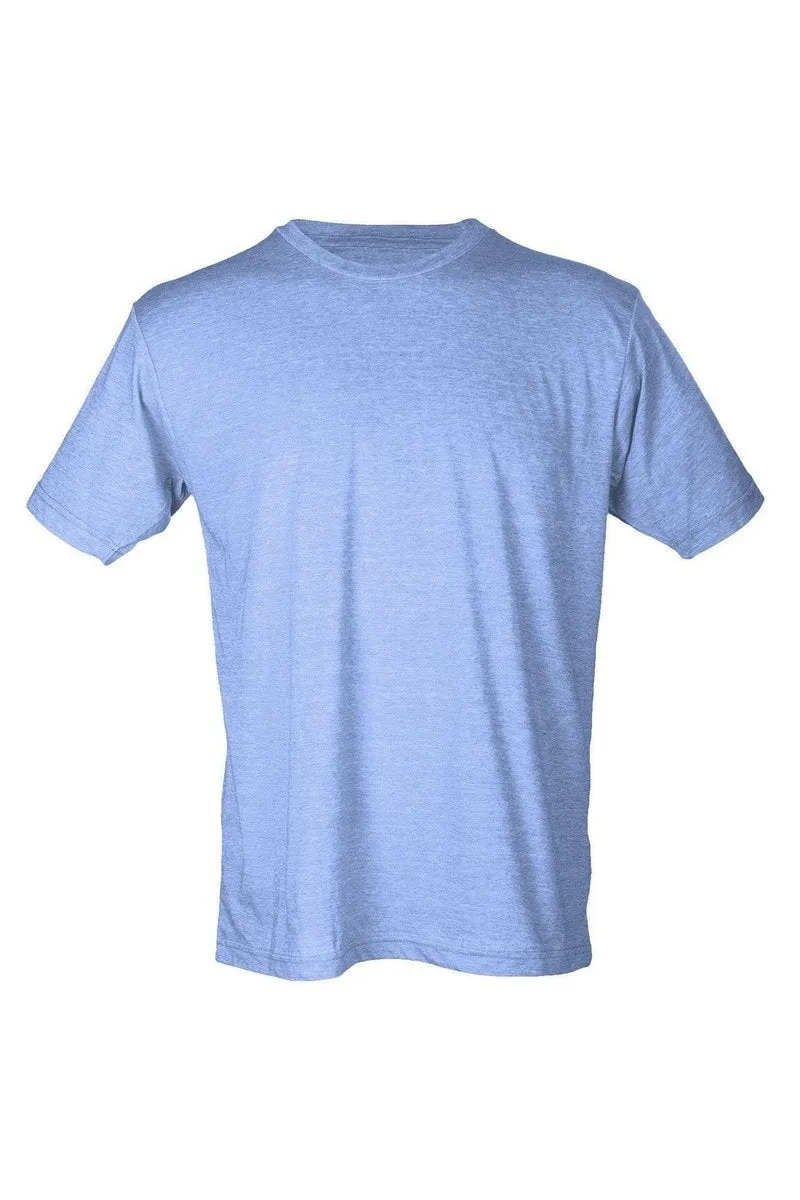 Bleached Check It Out Baseball Happy Unisex Poly-Rich Blend Tee