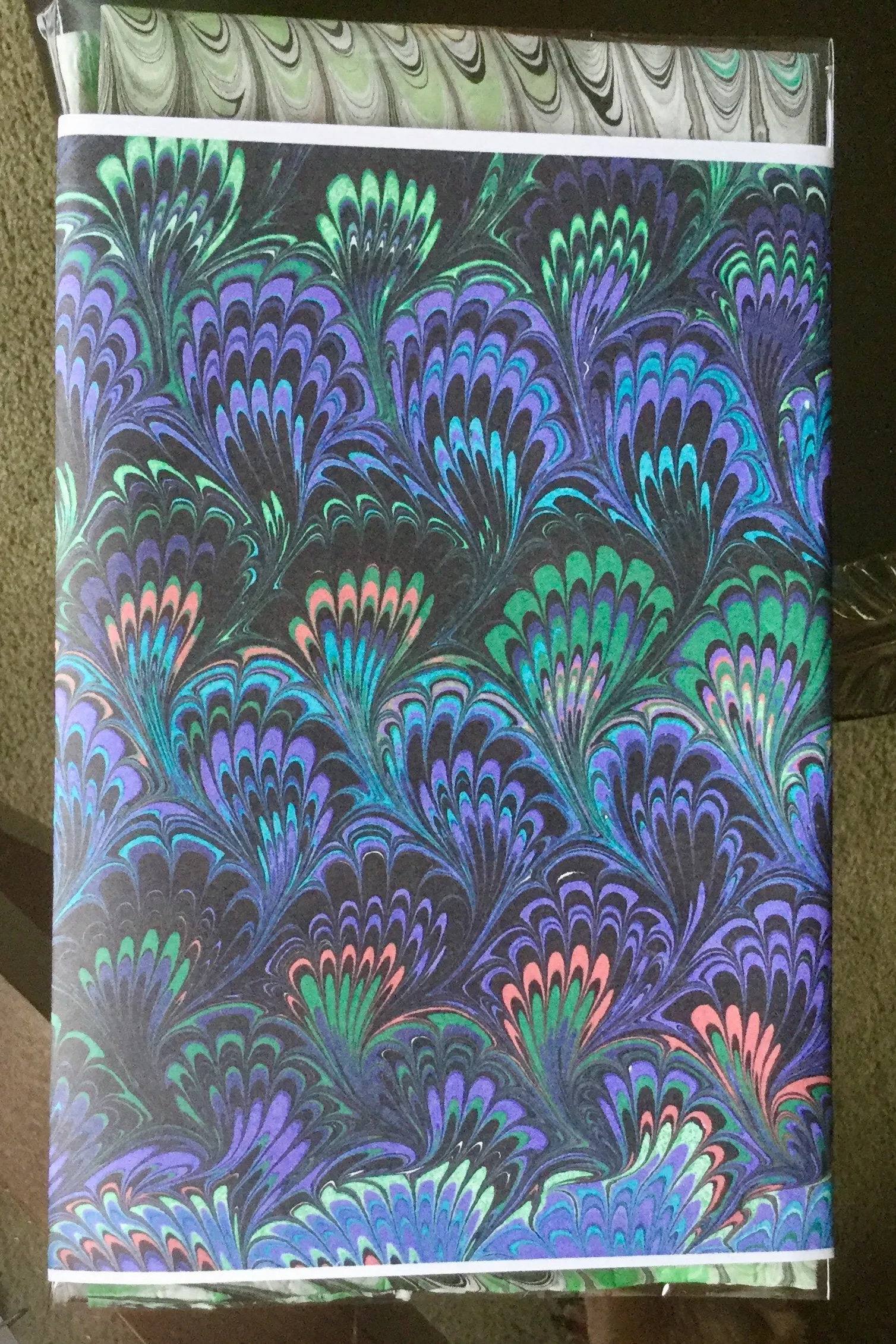 Blue Floral Habotai Silk 14x72 turquoise with red accents. This beautiful silk makes a unique dresser cover and scarf