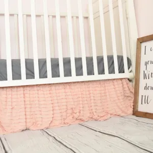 Blush Pink Crib Skirt