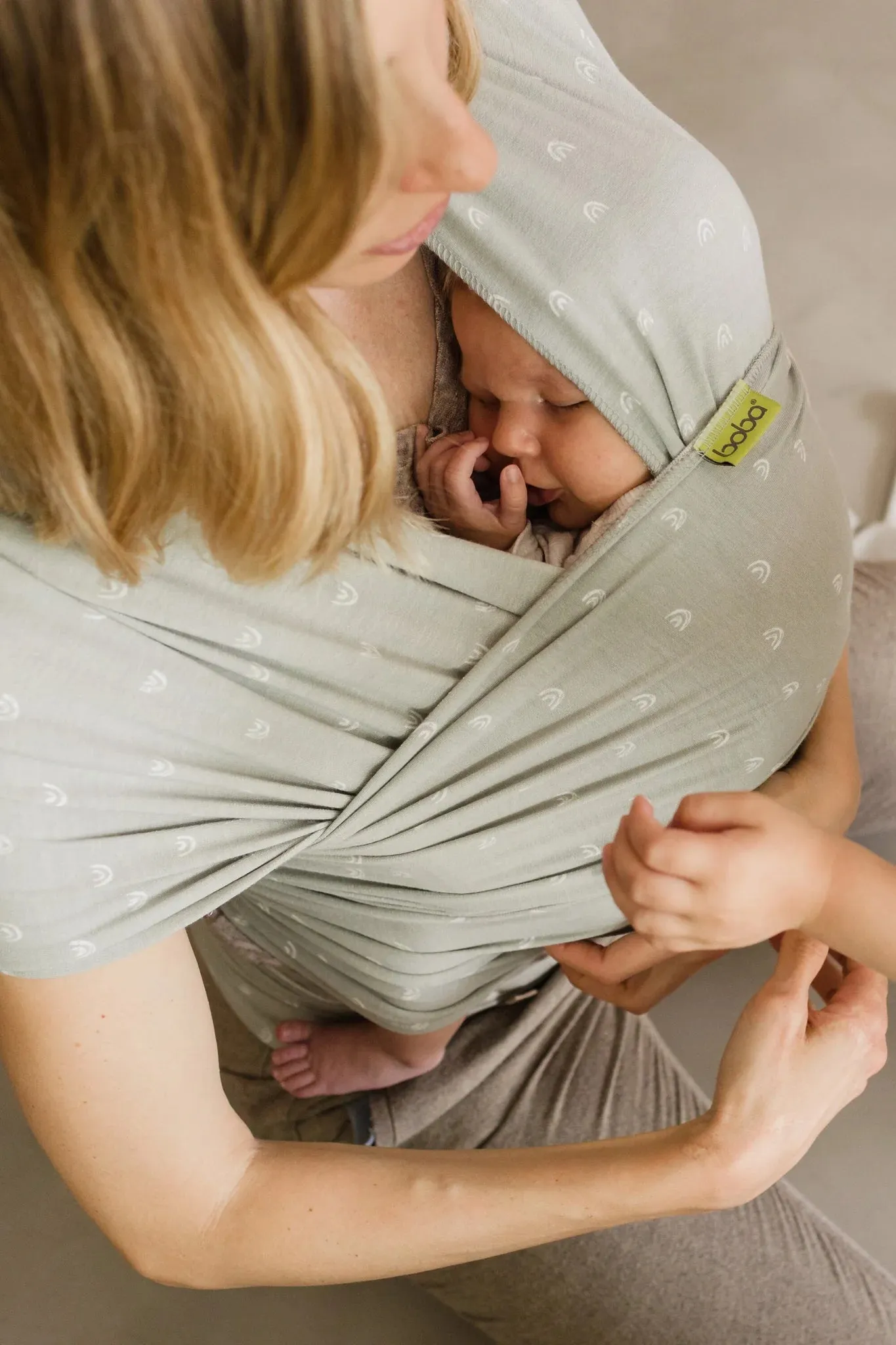 Boba Wrap - Serenity (Bamboo Blend) - Sage Rainbows