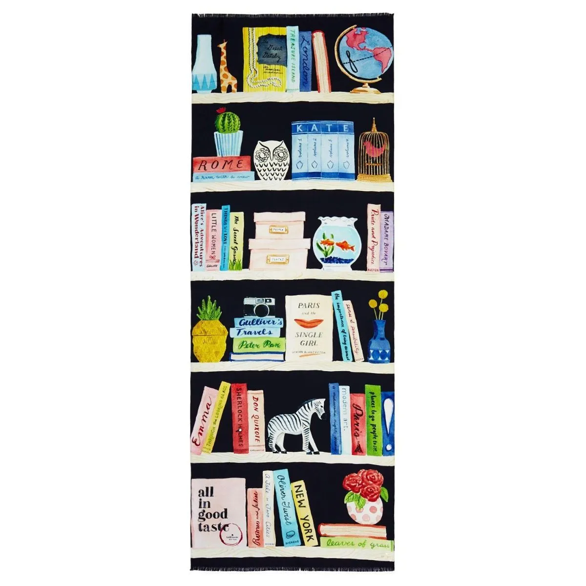 Bookshelf Oblong Scarf