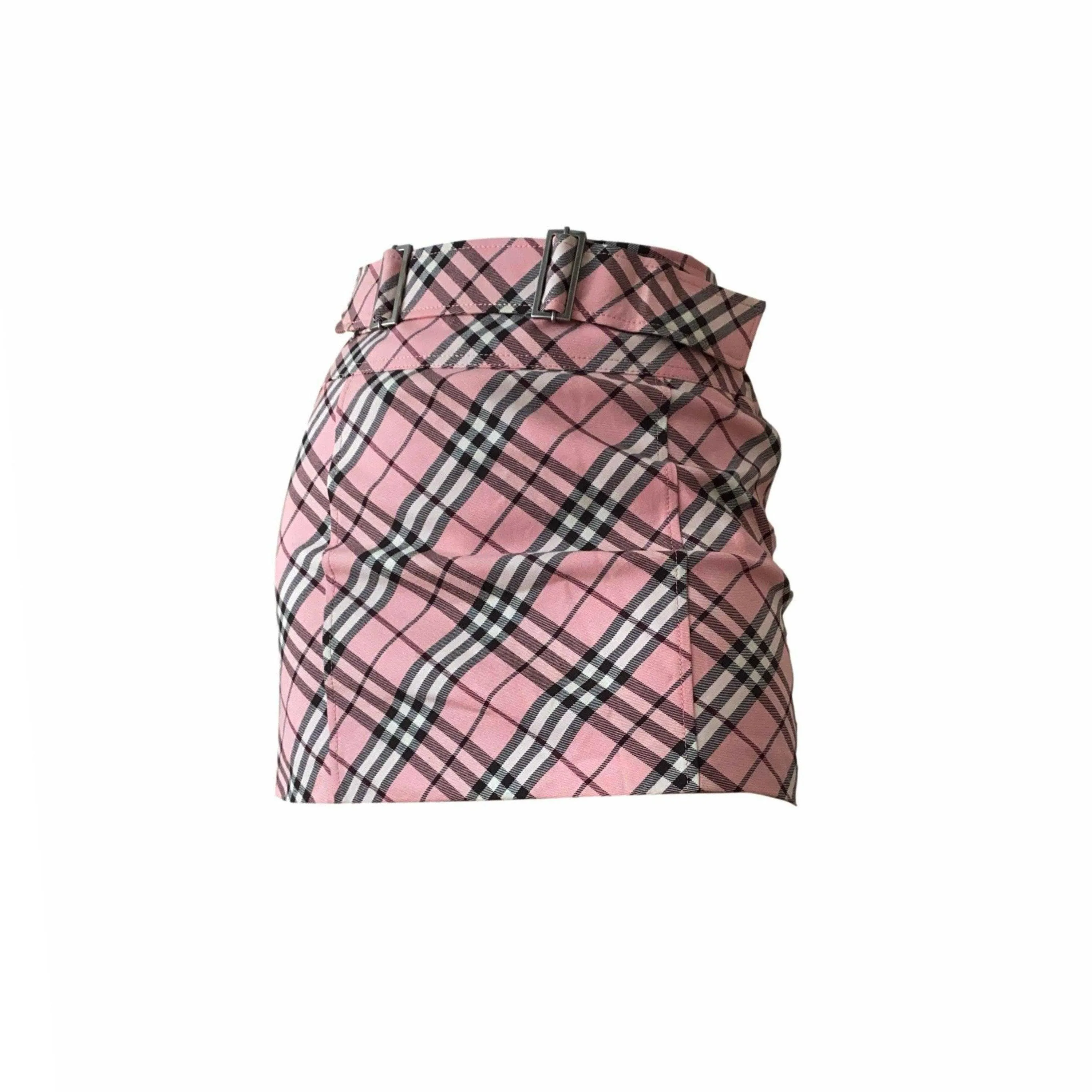 Burberry Classic Pink Plaid Skirt