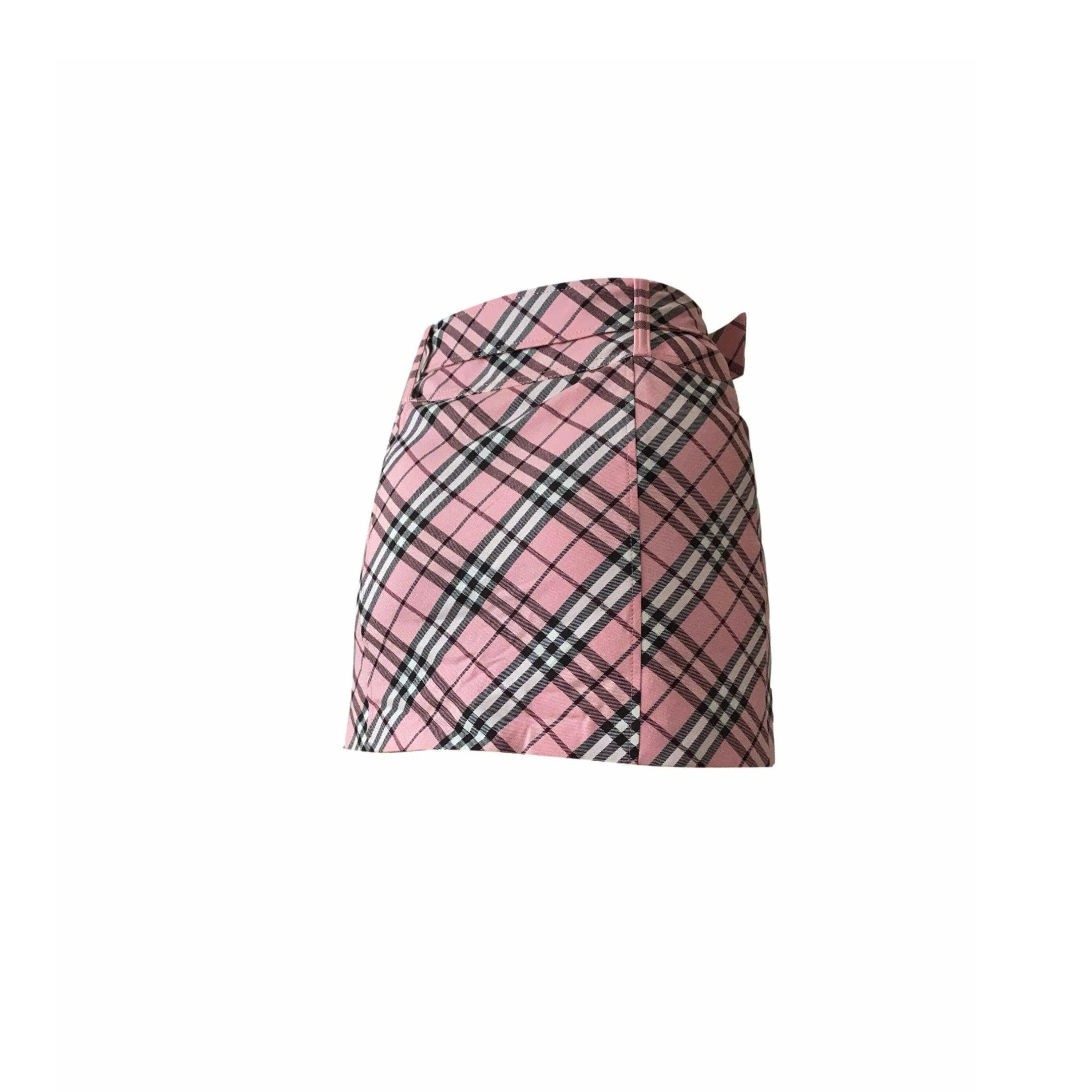 Burberry Classic Pink Plaid Skirt