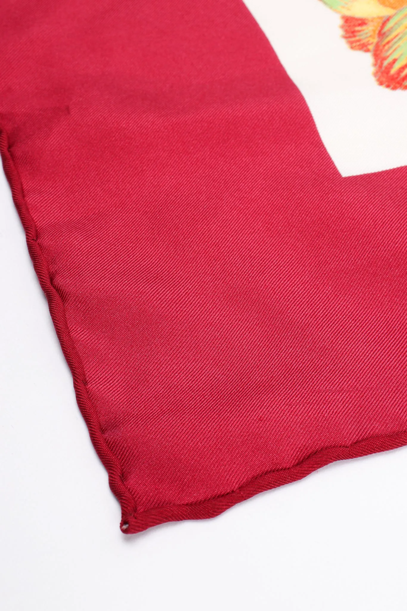 Burgundy Flora Scarf