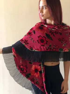 Burnout Velvet Wrap