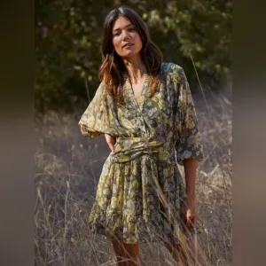 By Together | Ella floral ruffle boho mini dress