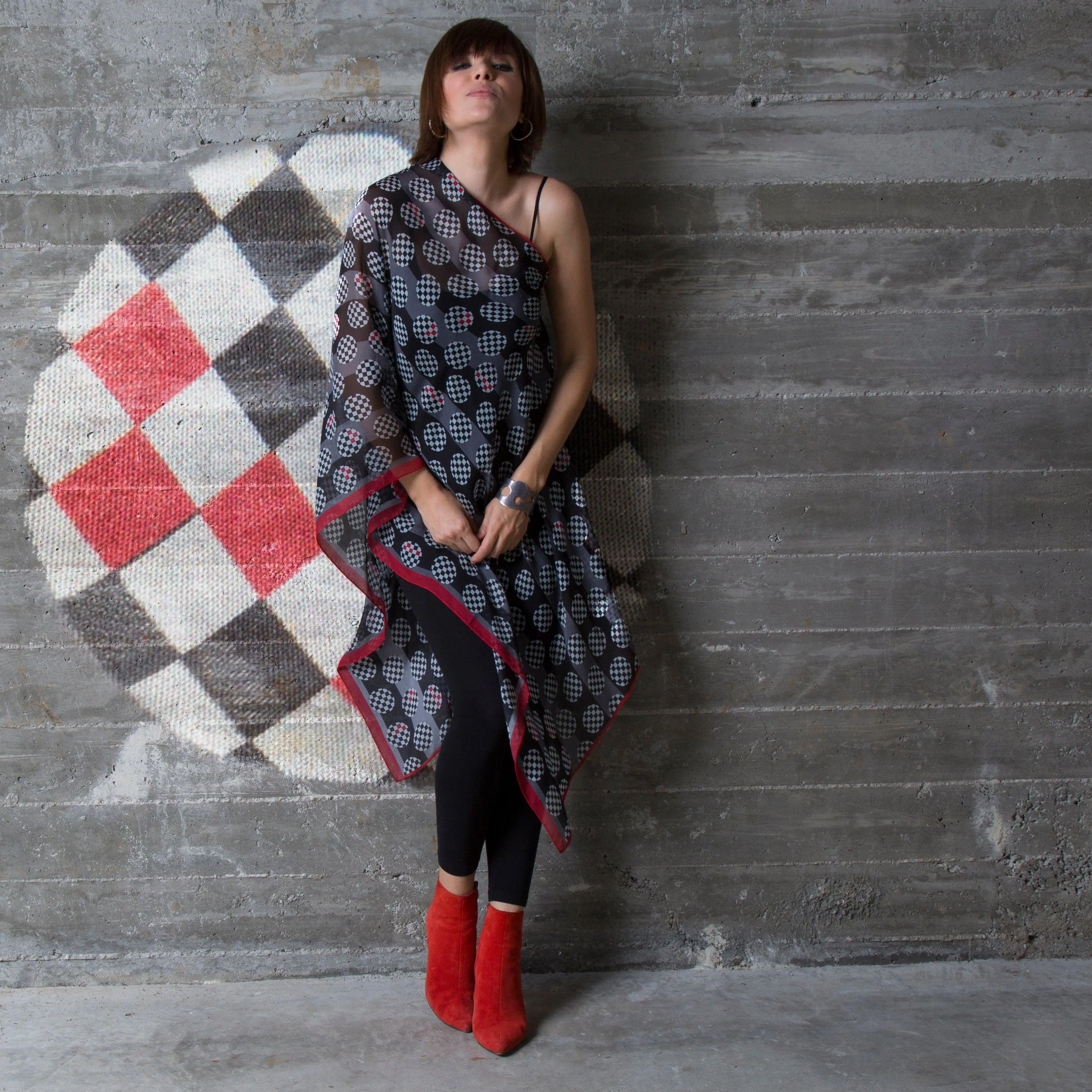 Capture Silk Chiffon Scarf Wrap