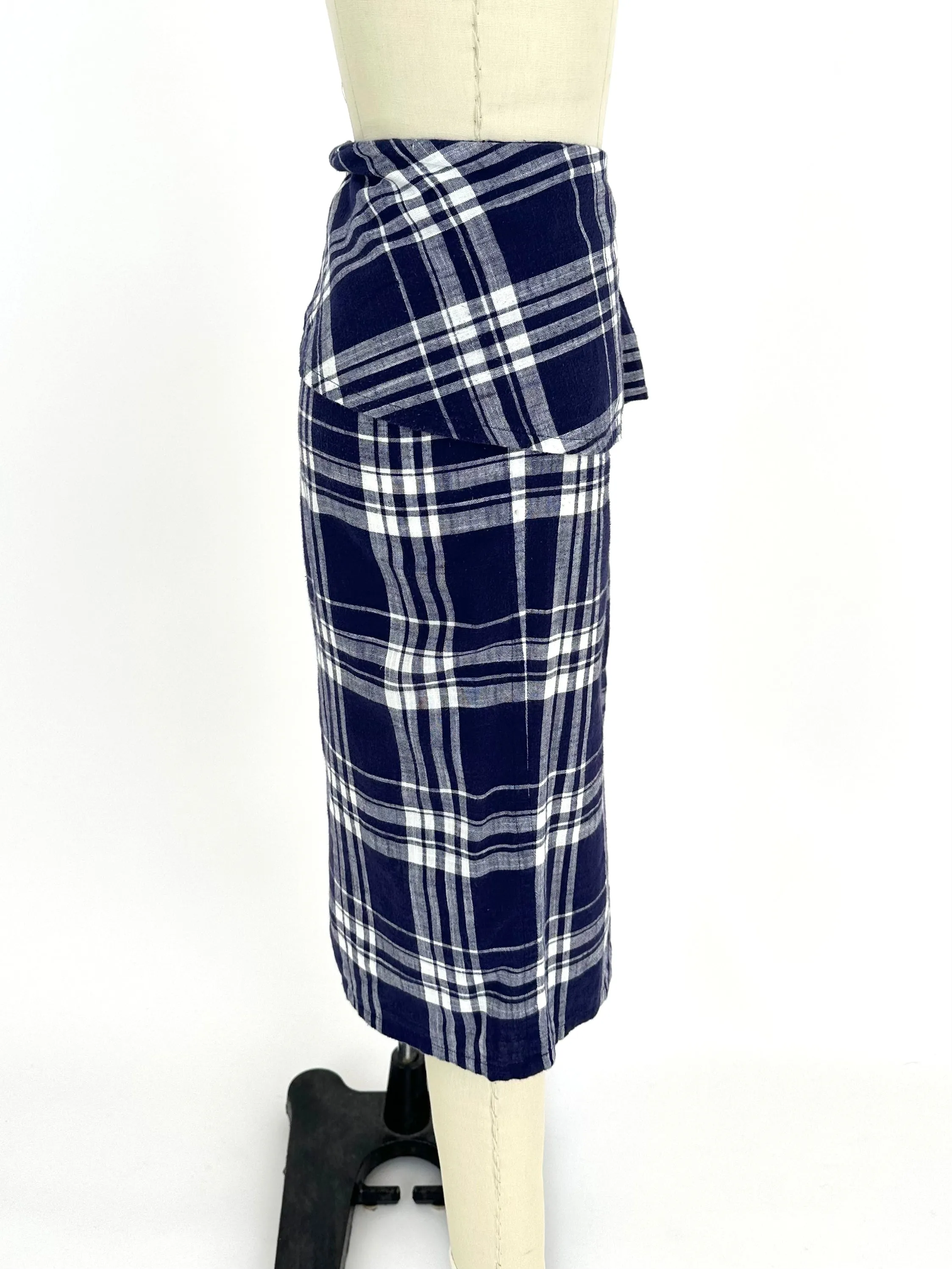 Caron Callahan Plaid Skirt