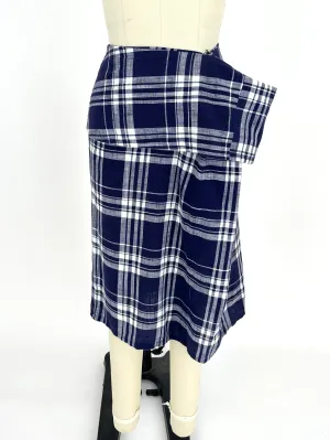 Caron Callahan Plaid Skirt