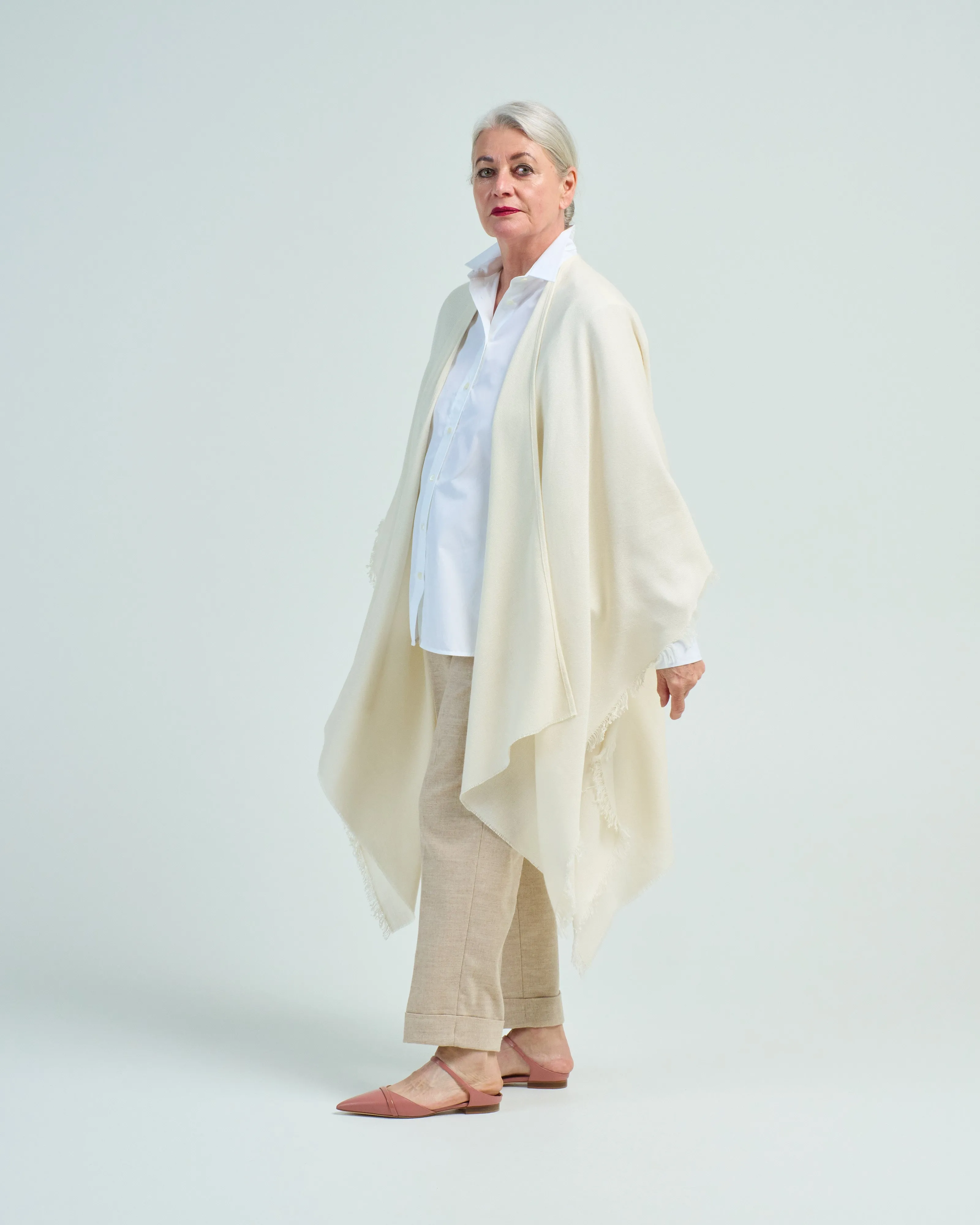 cashmere/silk woven over dyed wrap