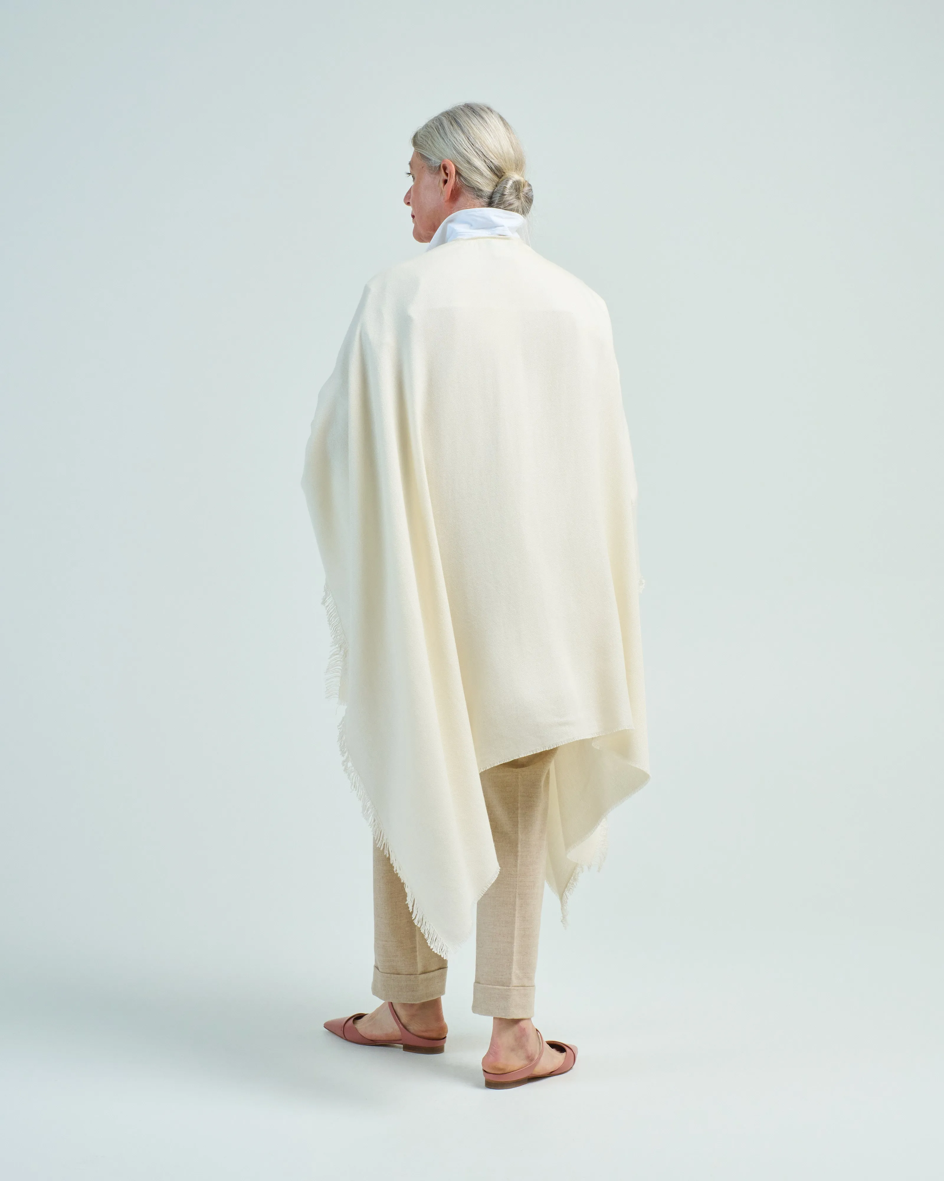 cashmere/silk woven over dyed wrap