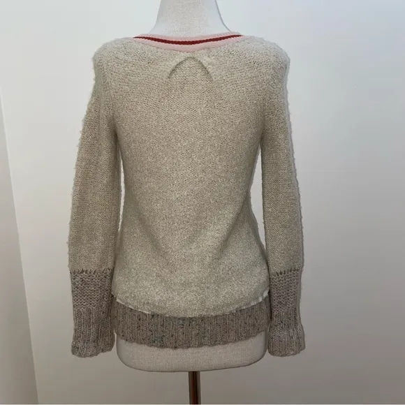 Charlie &amp; Robin Anthropologie romantic boho tiered tulle cardigan Sweater size S