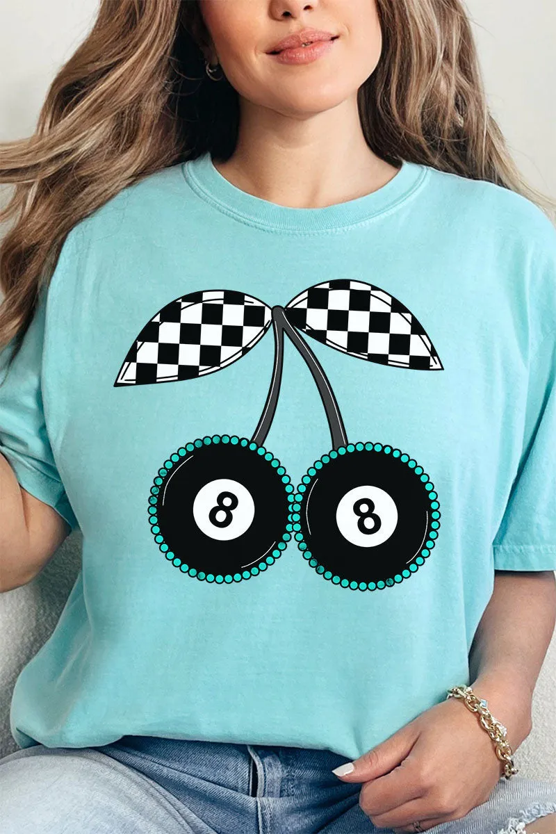 Checkered Cherries Comfort Colors Adult Ring-Spun Cotton Tee