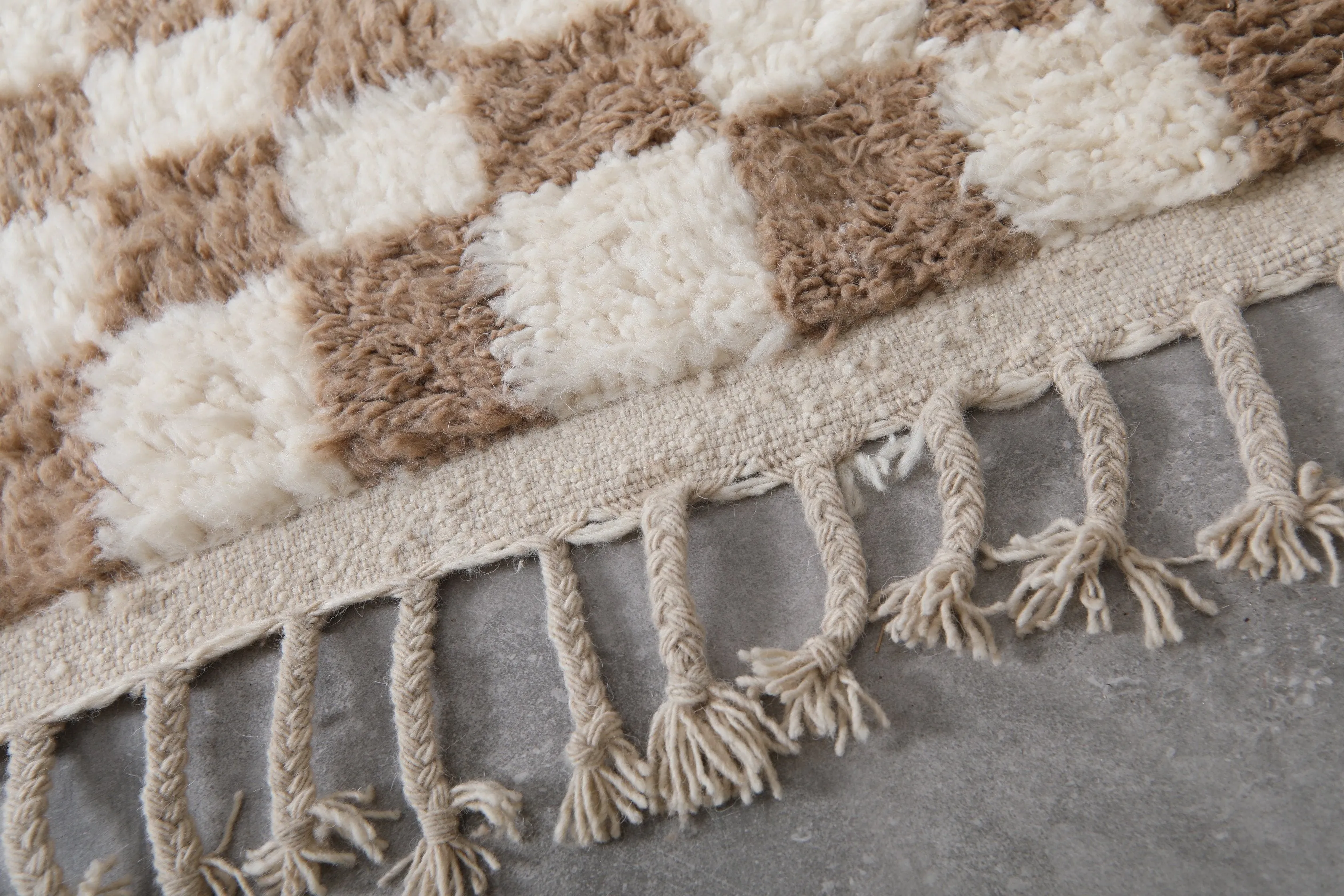 Checkered Moroccan rug - Moroccan rug - Custom Rug