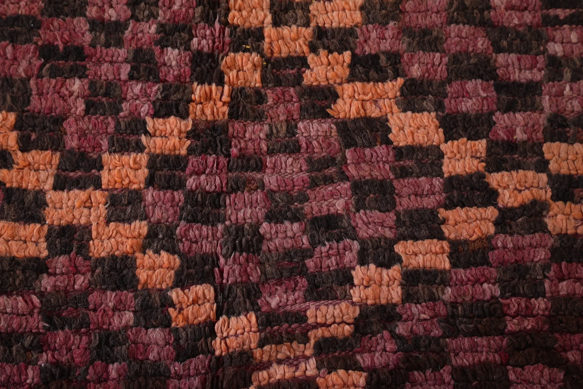 Checkered Vintage Rug 6.3 X 13.1 Feet – Tribal Moroccan Rug