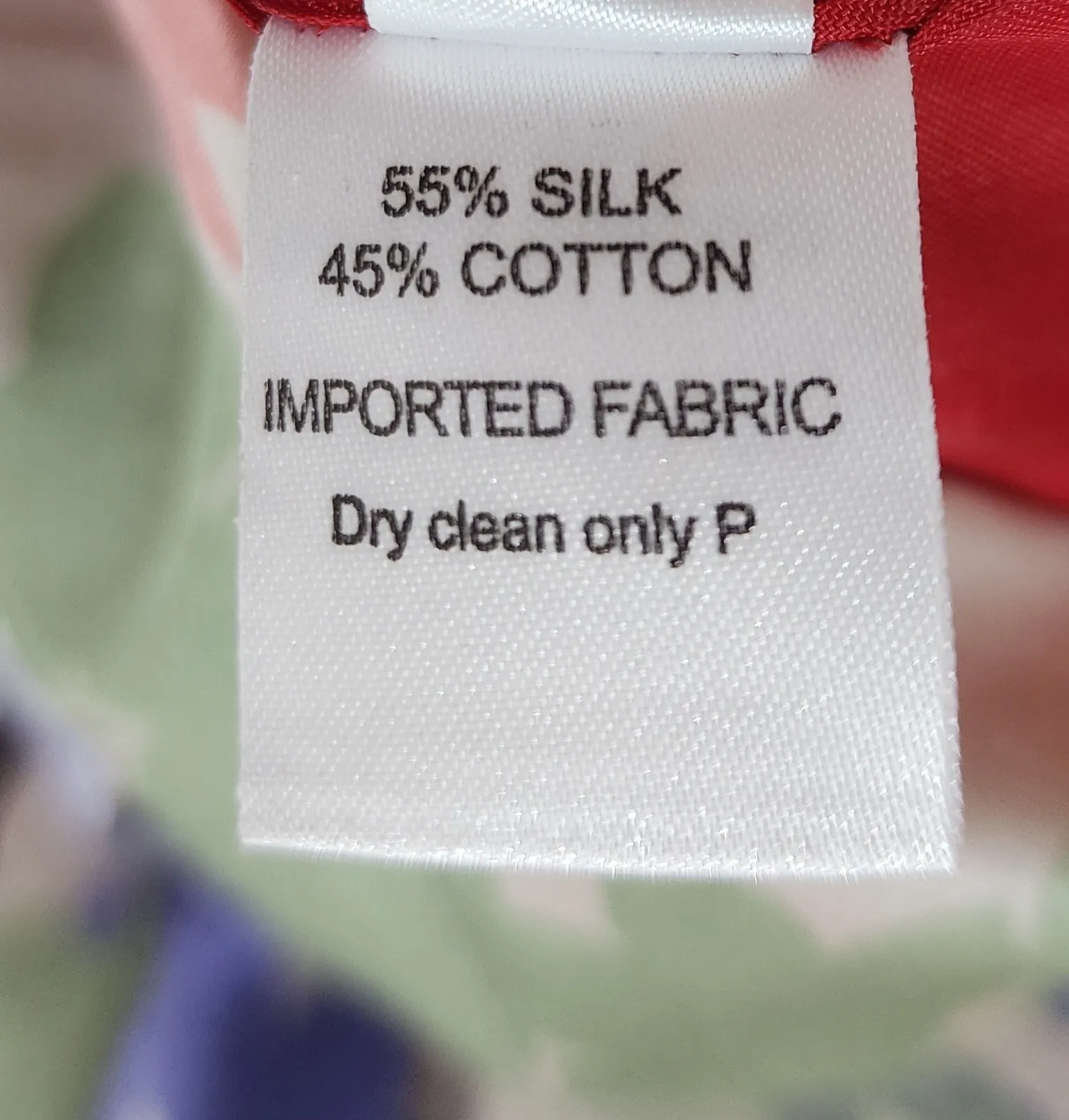 Christina's Closet floral silk cotton skirt size 14