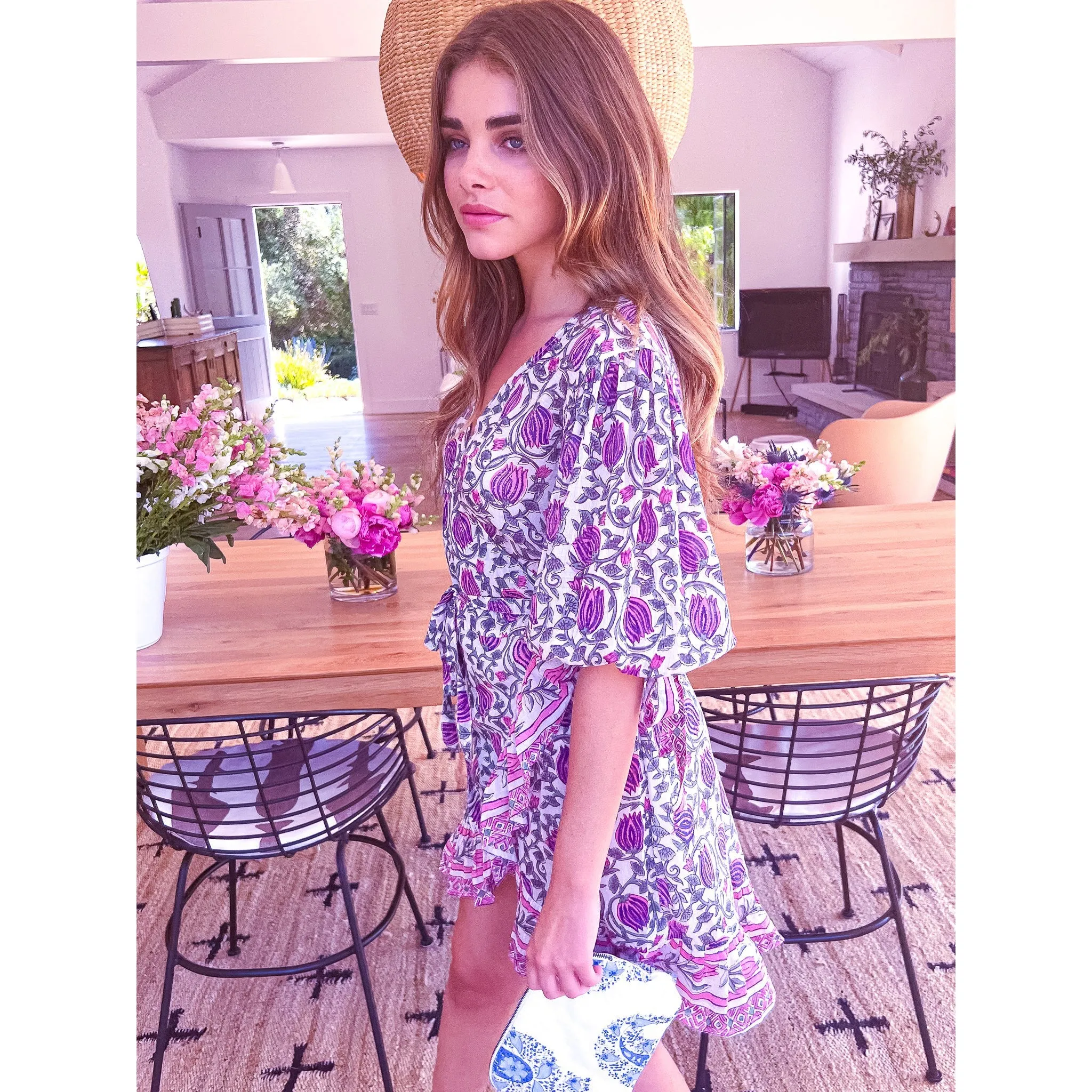 Cindy Mini Wrap Dress