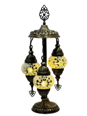 Cleo Boho Handcrafted 3 Tiered Mosaic Table Lamp