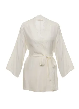 Coco Silk Shrug Dove