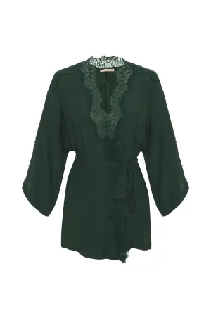 Coco Silk Shrug Hunter