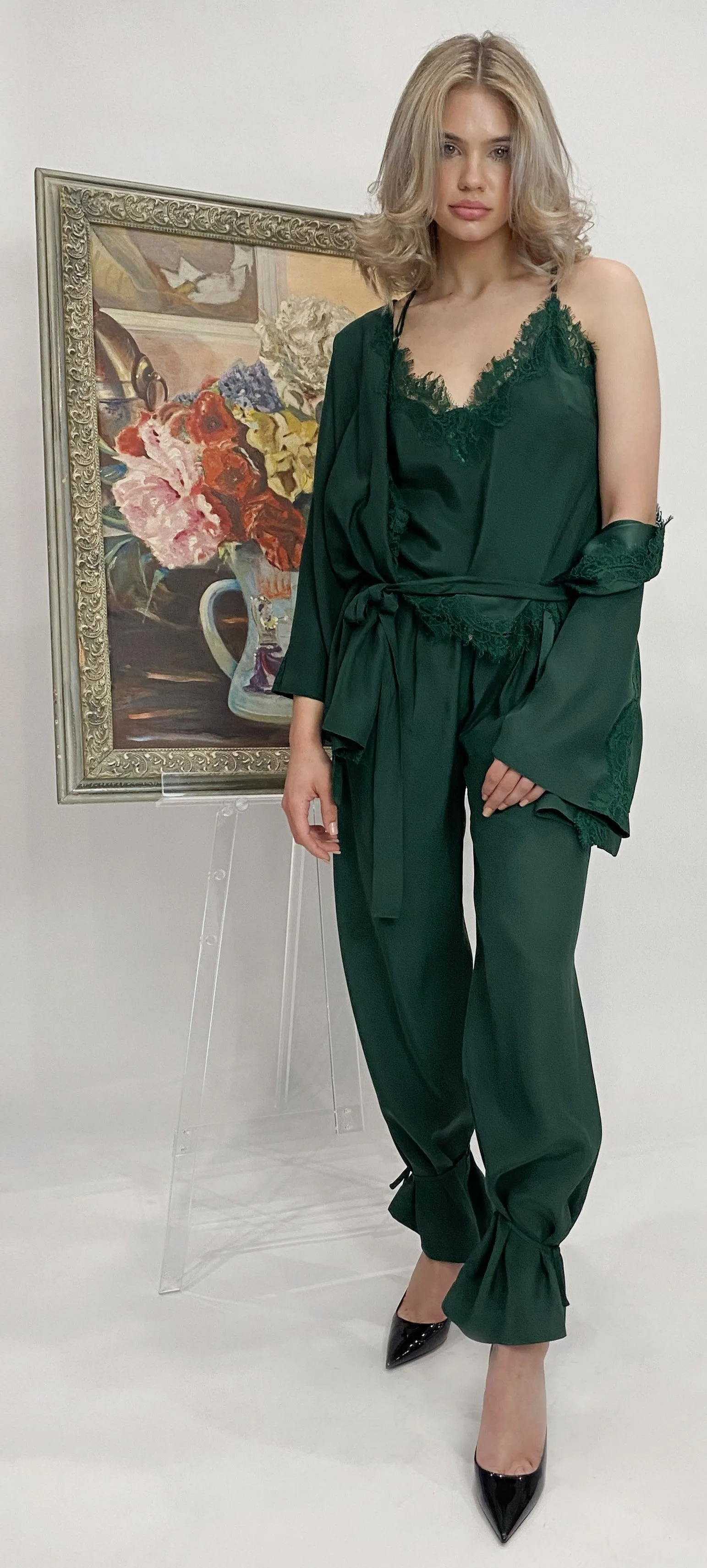 Coco Silk Shrug Hunter