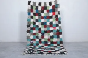 Colorful Moroccan Rug – Patchwork Design 3 x 5.7 ft