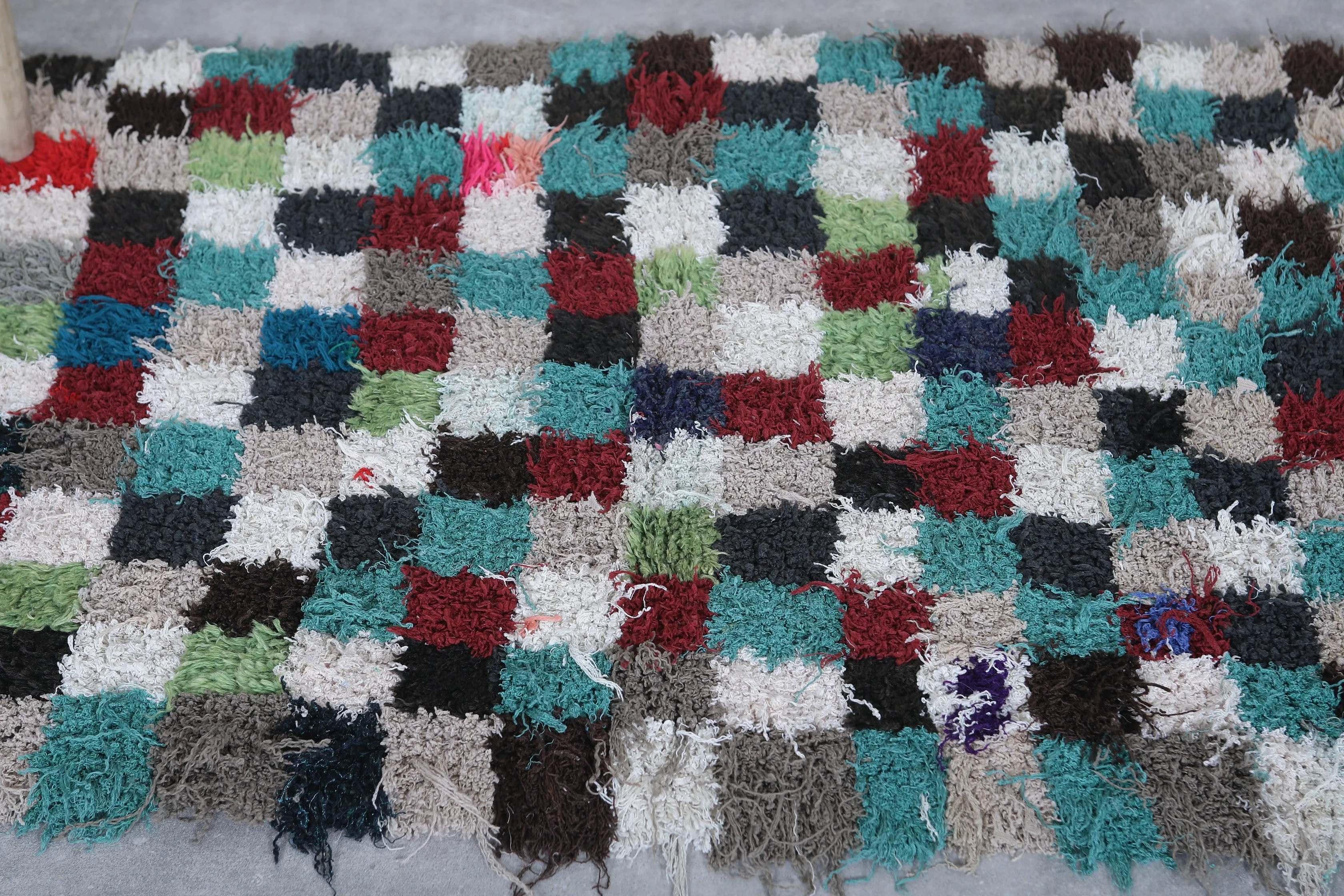 Colorful Moroccan Rug – Patchwork Design 3 x 5.7 ft