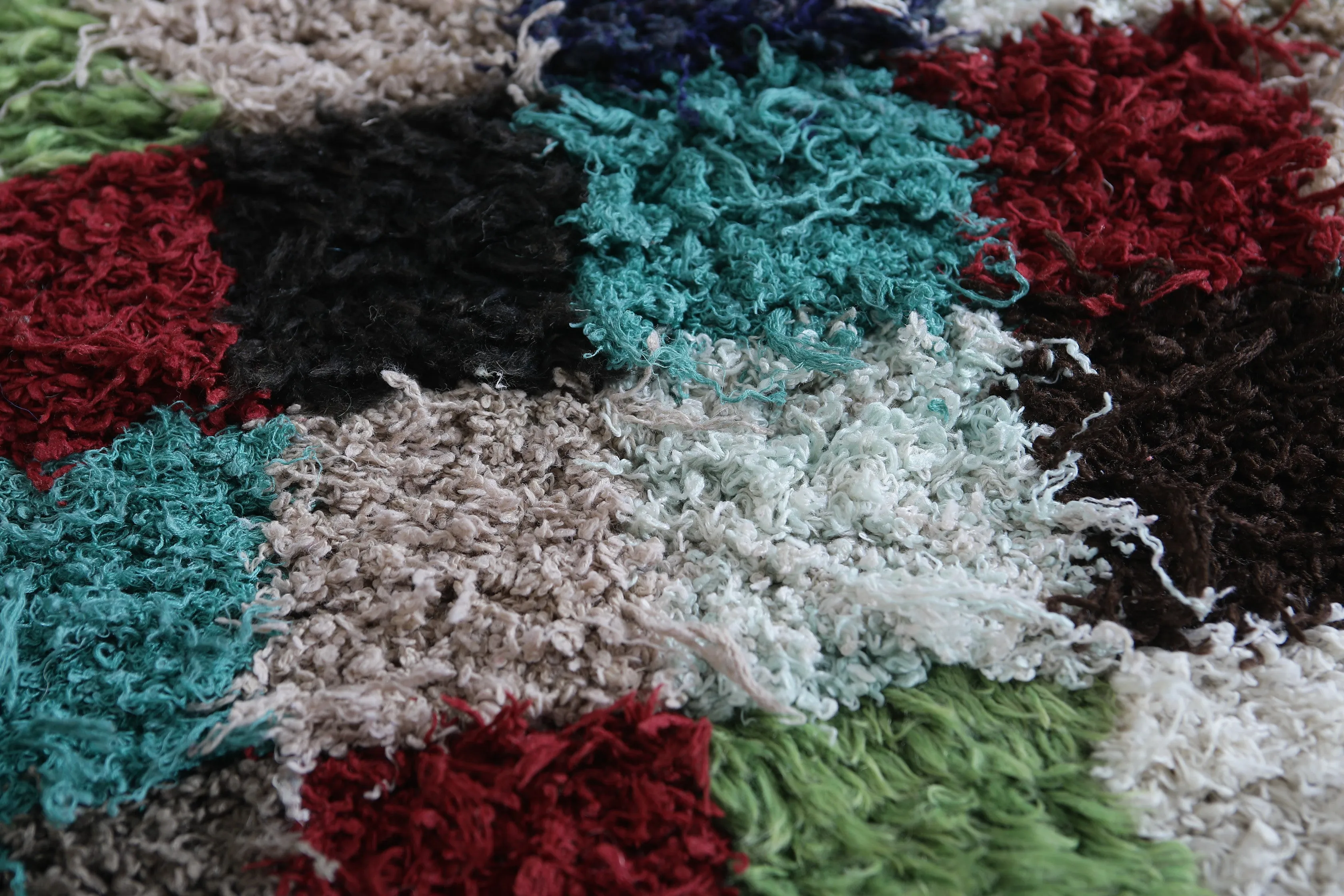 Colorful Moroccan Rug – Patchwork Design 3 x 5.7 ft