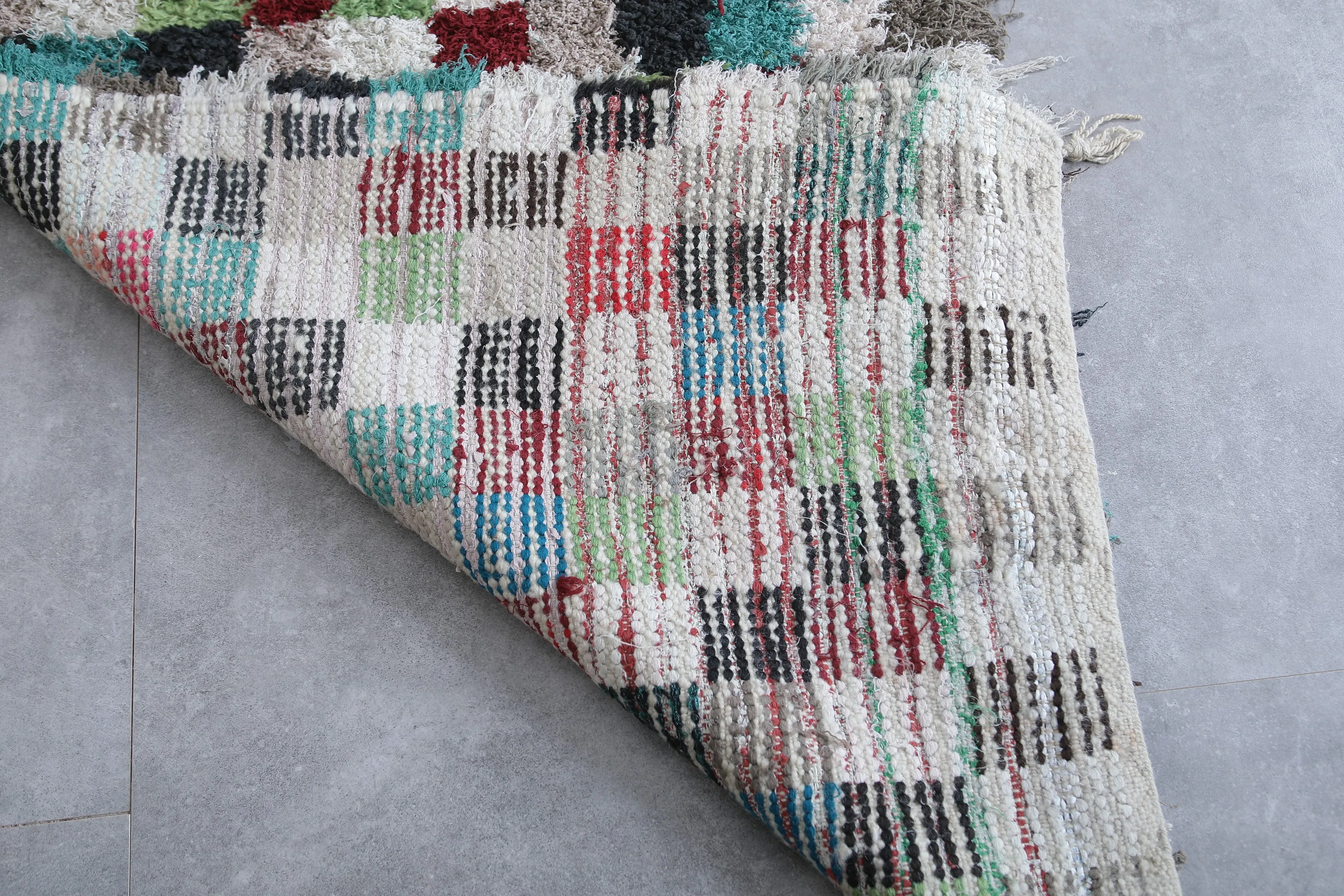 Colorful Moroccan Rug – Patchwork Design 3 x 5.7 ft