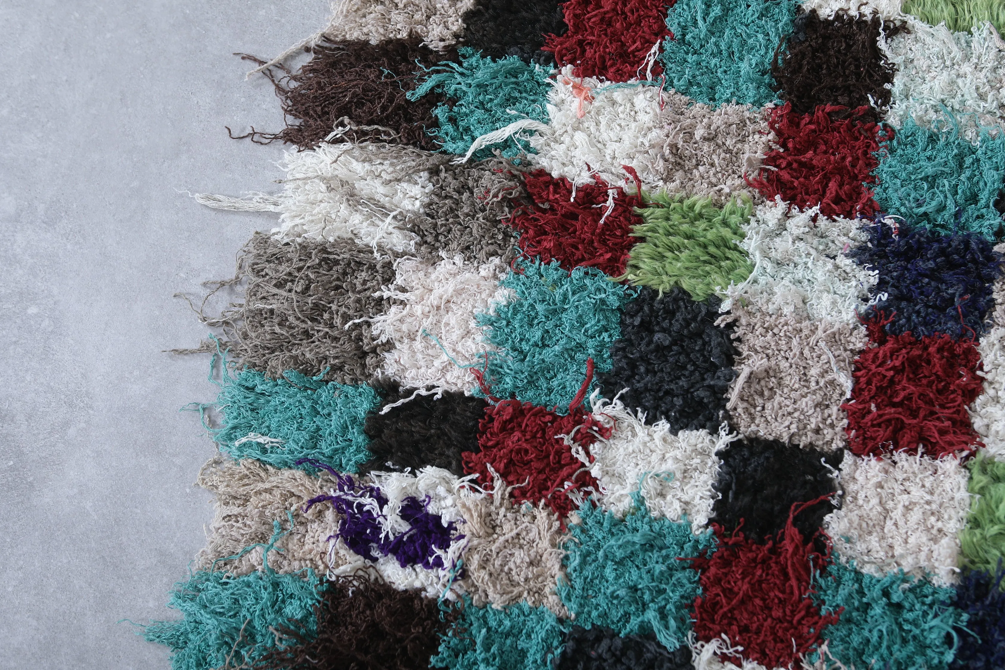 Colorful Moroccan Rug – Patchwork Design 3 x 5.7 ft
