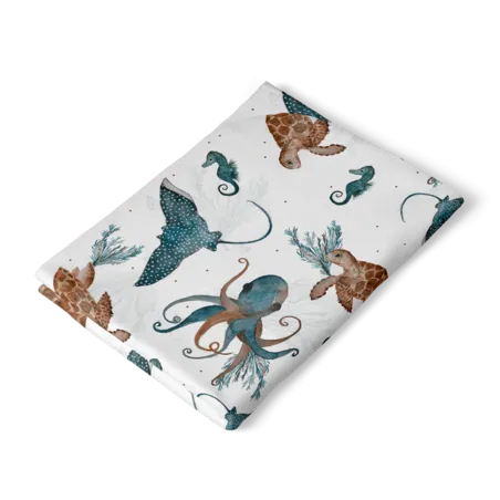 Cotton Jersey Wrap - Kevin Sea Life