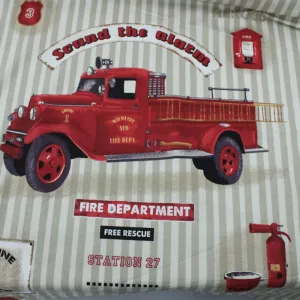 Cotton Kids Fabric fire department Print 140 cm