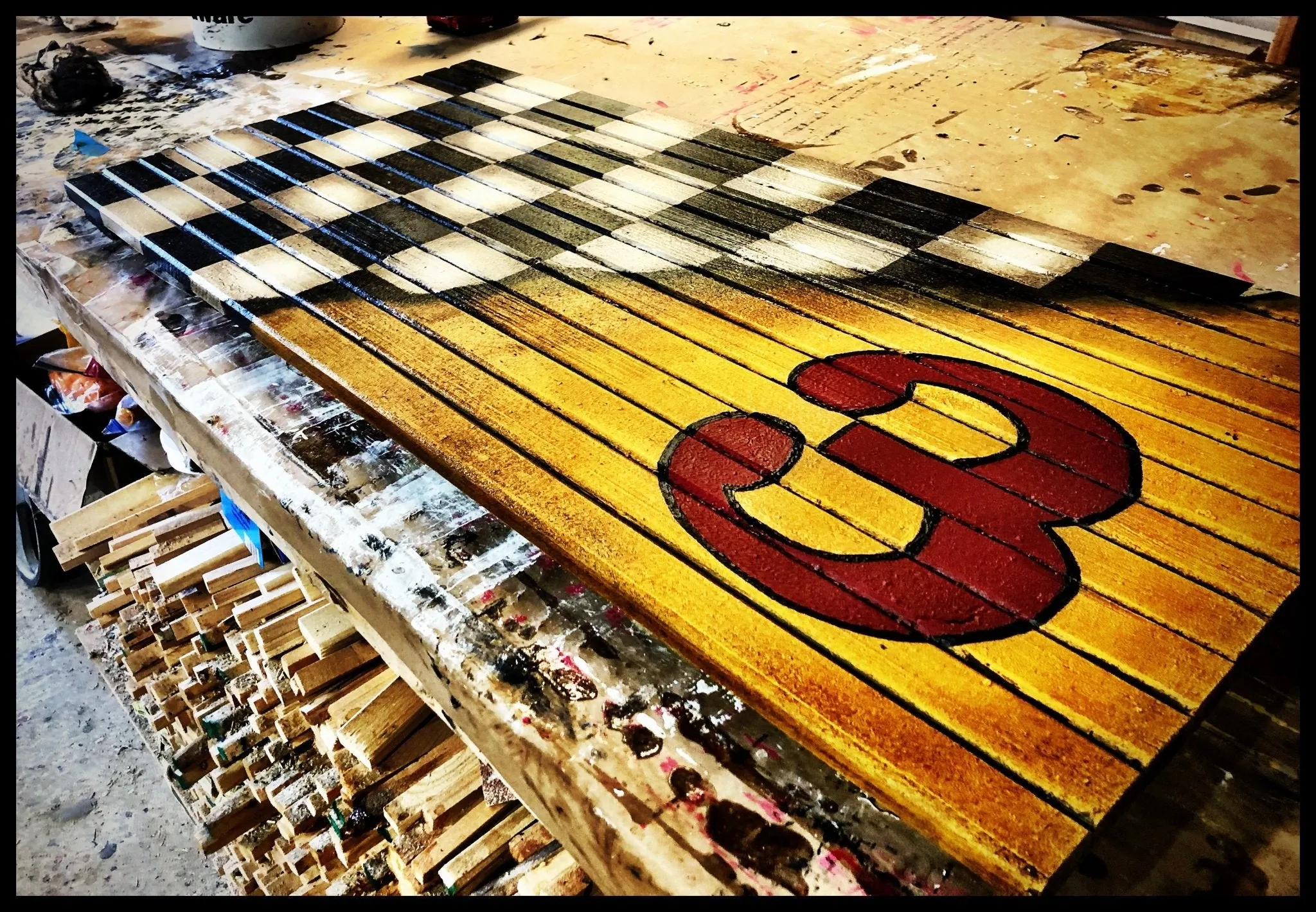 Custom Checkered Racing Flag