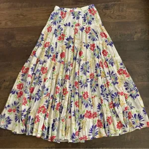Denim &amp; Supply Ralph Lauren Boho Floral Tiered Maxi Skirt Sz XS Gauzy