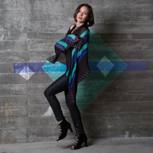 Diamondback Silk Chiffon Scarf Wrap