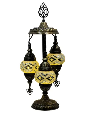 Eirene Boho Handcrafted 3 Tiered Mosaic Table Lamp