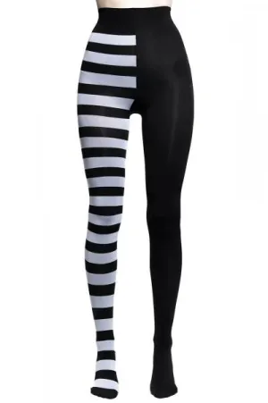 Ella Tights - White/Black - One Size
